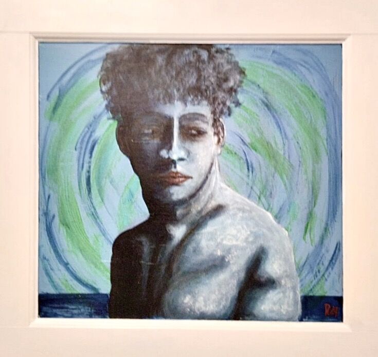 Sbarcato. Le orecchie, la bocca, gli occhi rossi. - a Paint by Luca Pandolfi